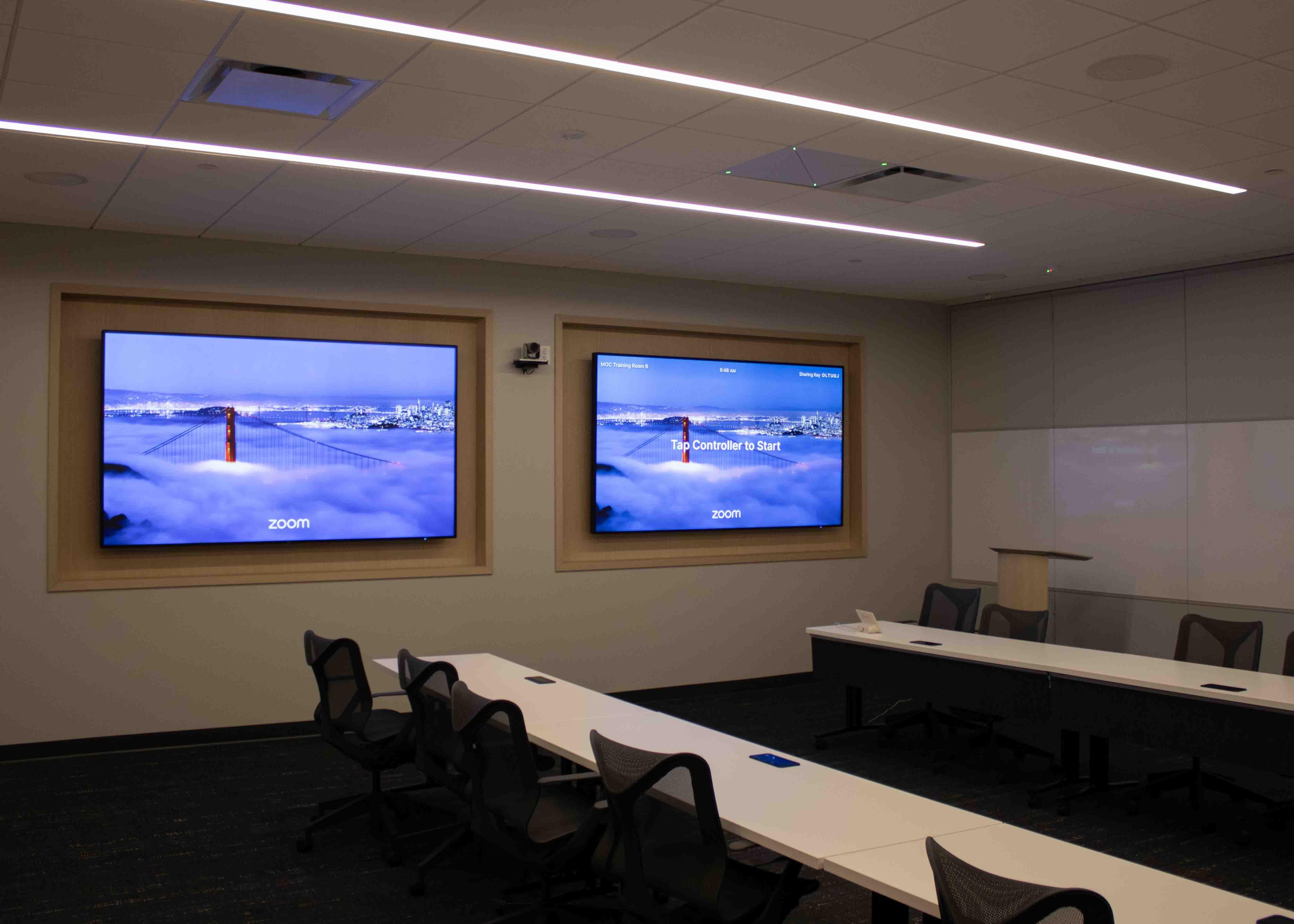 Training room inside Wheels UP MOC