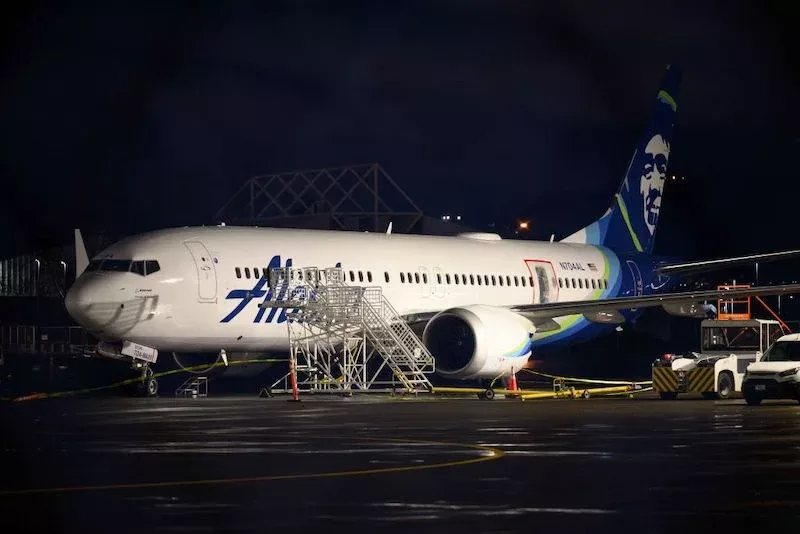 737 MAX 9 Alaska Airlines missing door plug