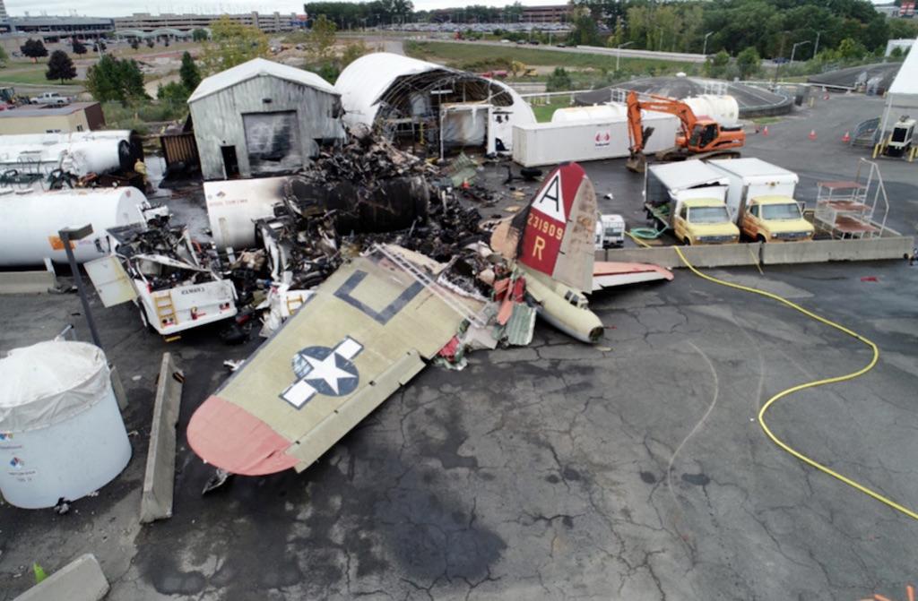 B-17 crash in Hartford