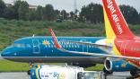 Vietnam Airlines and VietJet aircraft