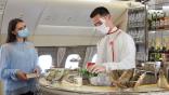 Emirates A380 onboard lounge