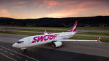 Swoop 737 on runway