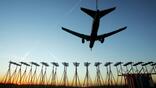 jet landing at Heathrow