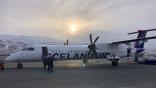Icelandair Dash 8 in winter