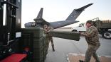 Ukrainian servicemen unload FIM-92 Stinger Manpads