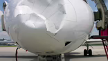 Damaged F100 radome