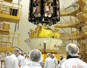 satellite inside dispenser